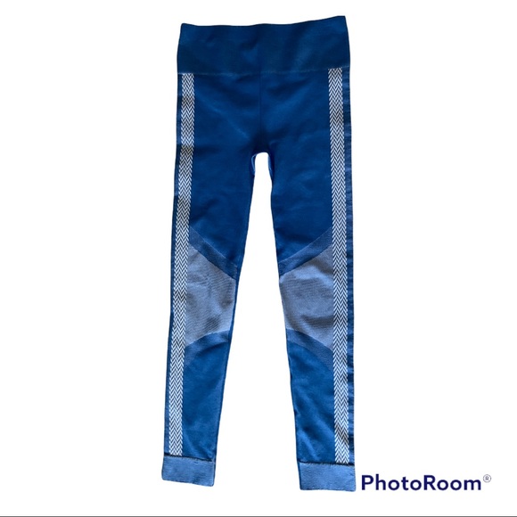 Fabletics High-Waisted Seamless Check Legging blue M UEC - Picture 3 of 11